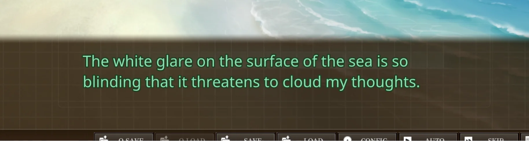 The image overlay: the translation painted into the game's dialogue box